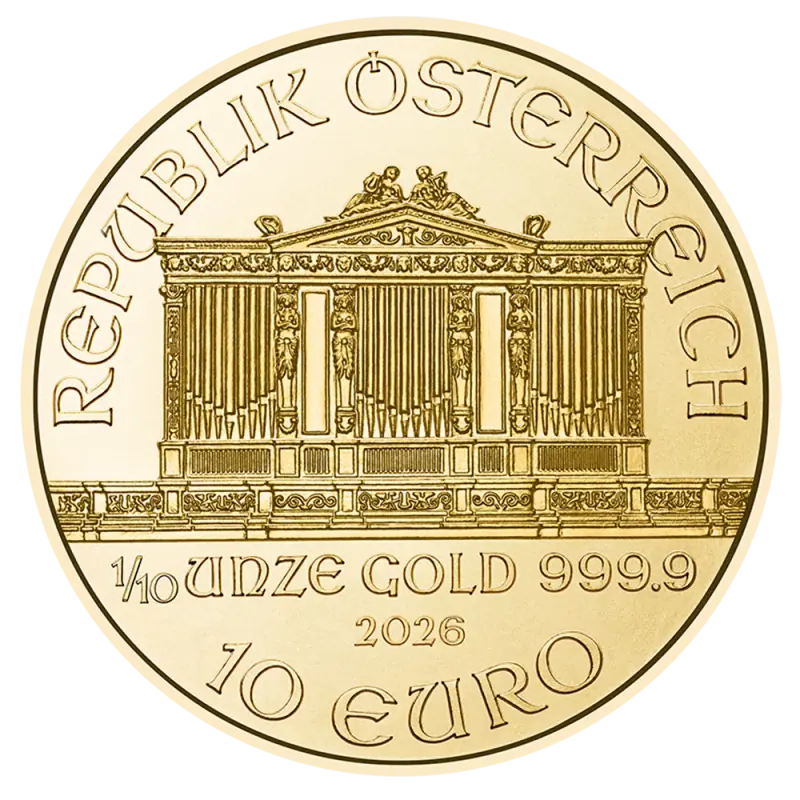 1/10 oz Vienna Philharmonic Gold Coin | 2026