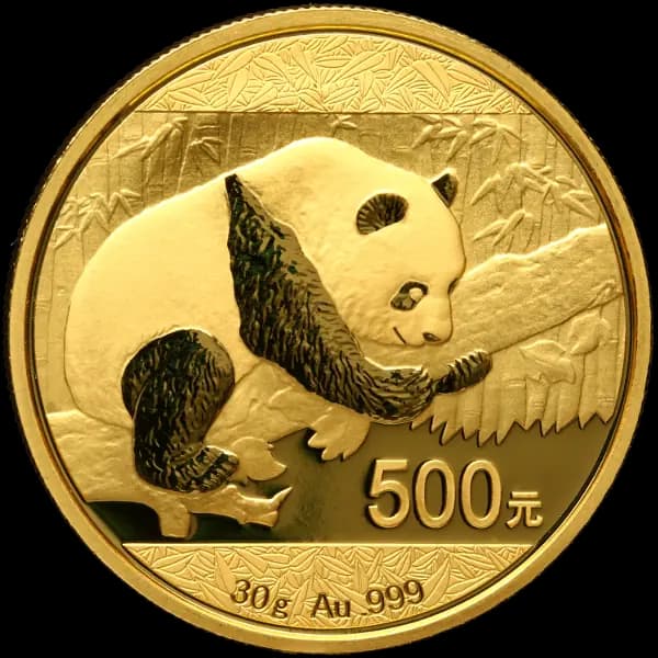 30g China Panda Gold Coin | Mixed Years