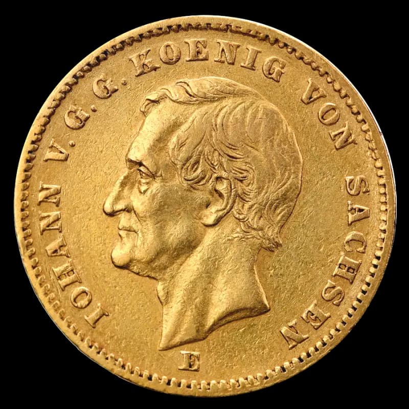 20 Mark King Johann Saxony | Gold | 1872-1873