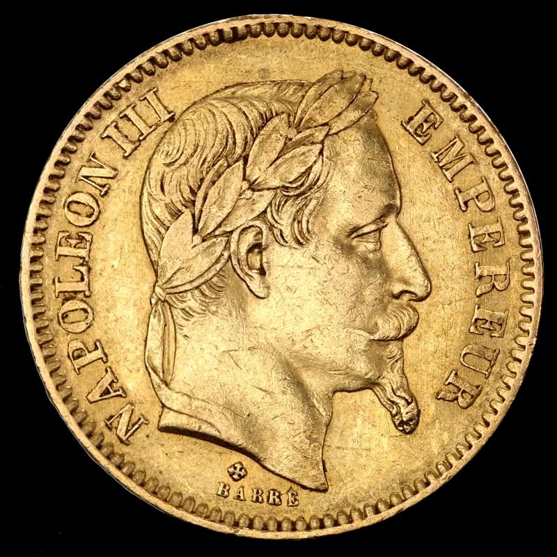 20 French Francs Napoléon III w. Laurel | Gold | 1861-1870