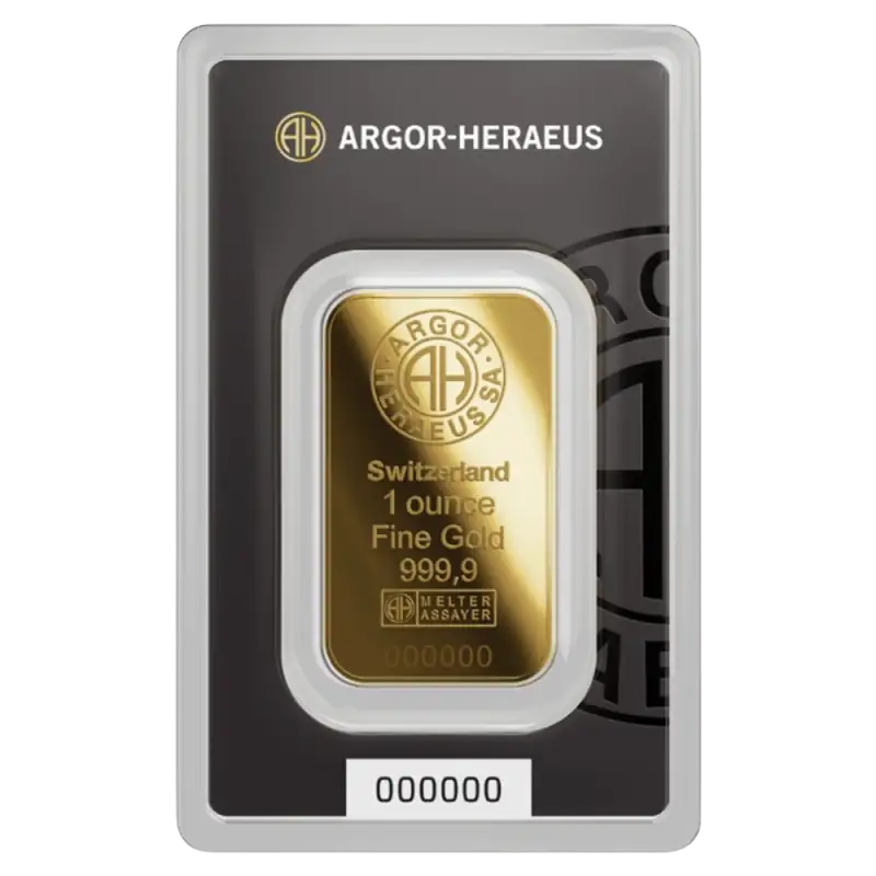 1 oz Gold Bar | Argor-Heraeus