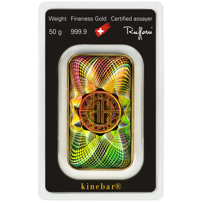 50g Gold Bar | Argor-Heraeus | Kinebar