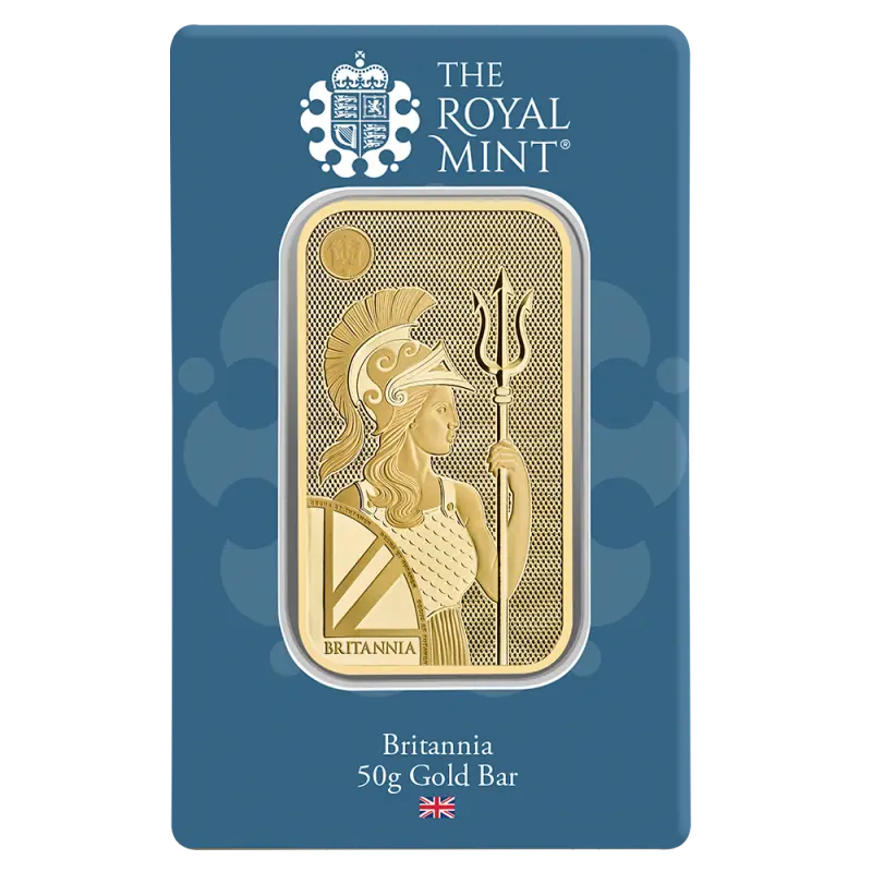 50g Britannia Gold Bar | Royal Mint