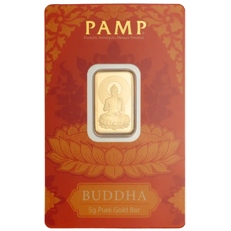 5g Gold Bar | PAMP | Buddha