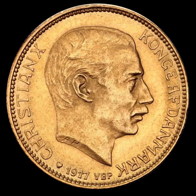 20 Kroner Christian X Denmark Gold Coin | 1913-1917