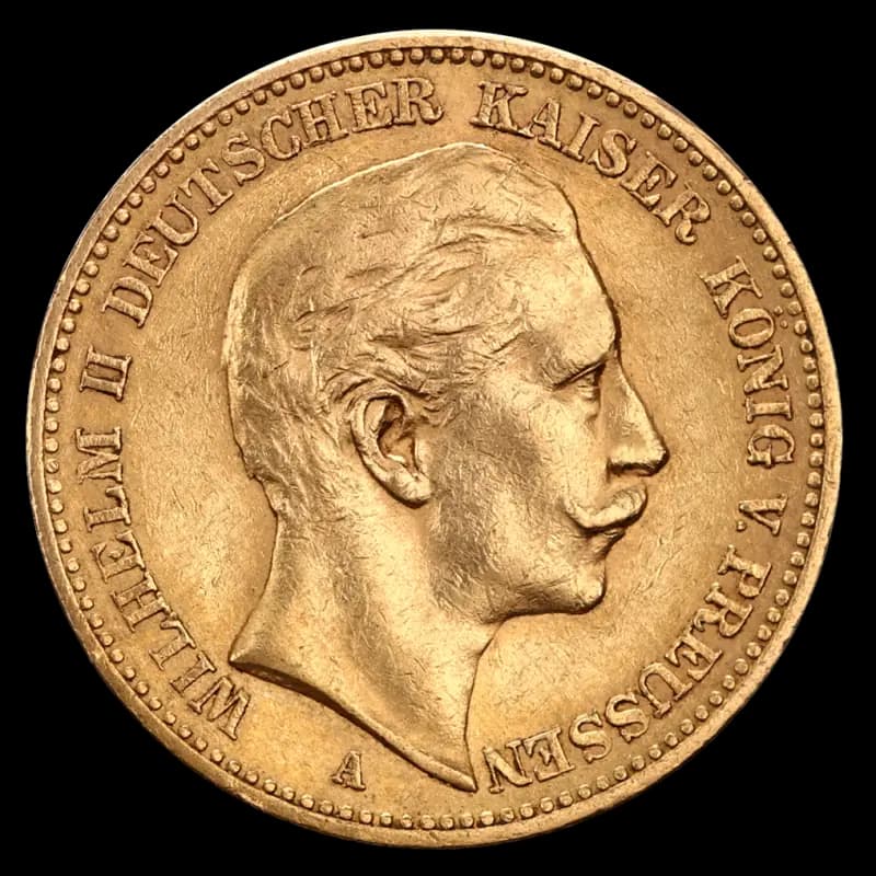 20 Mark Emperor Wilhelm II Prussia Gold Coin | 1888-1913