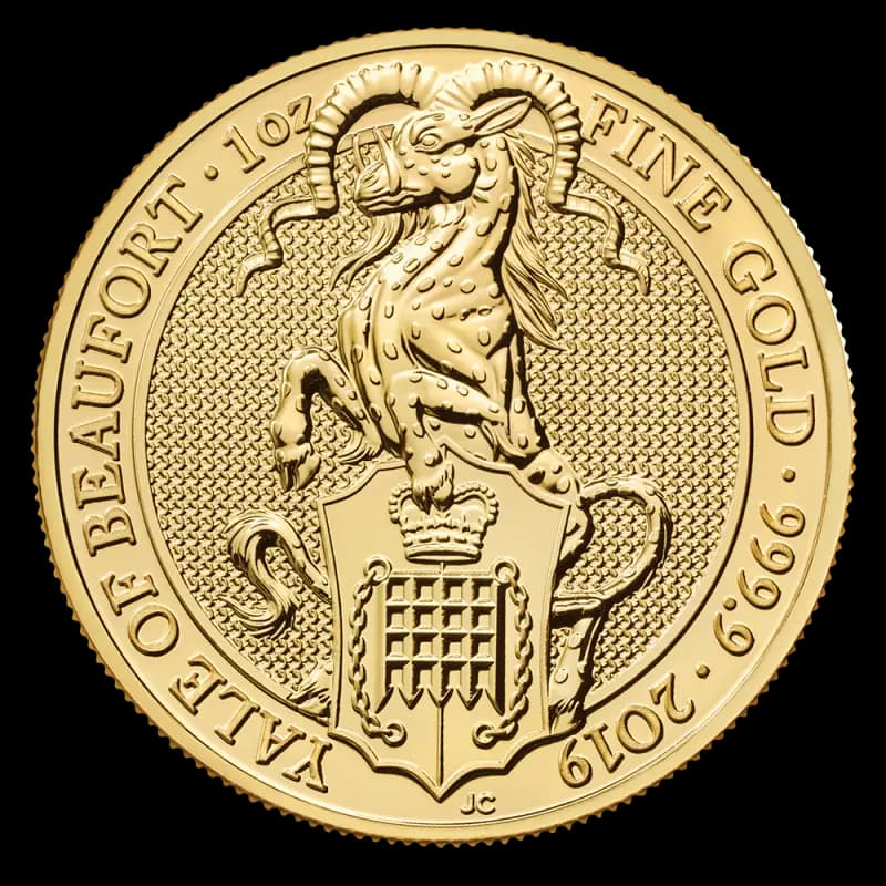 1 oz Queen's Beasts Yale of Beaufort Gold Coin (2019)