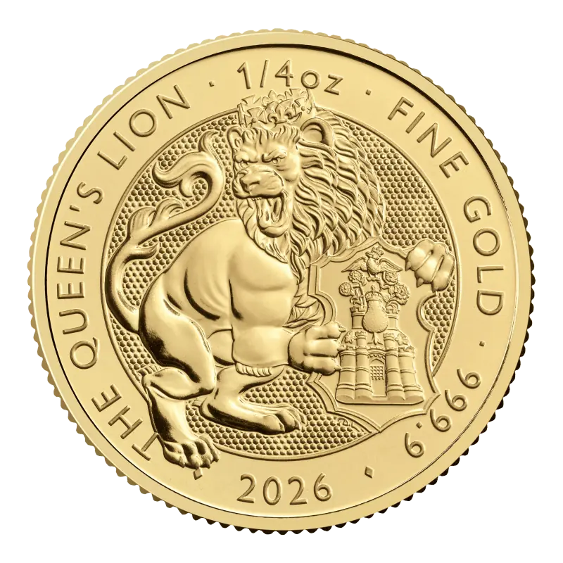 1/4 Tudor Beasts Queens Lion Gold Coin | 2026