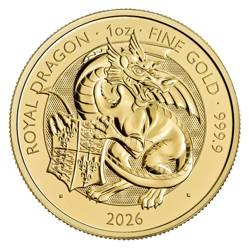 1 oz Tudor Beasts Royal Dragon Gold Coin | 2026
