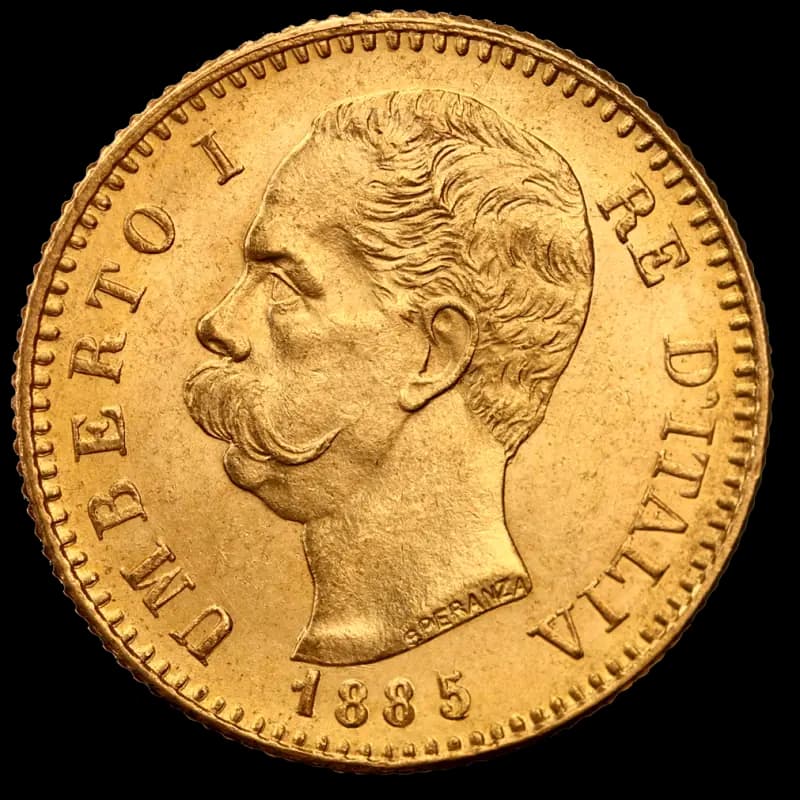 20 Italian Lira Umberto I | Gold | 1879-1897