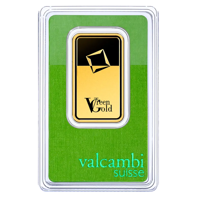 1 oz Gold Bar | Valcambi | Green Gold